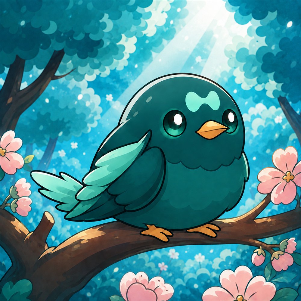 Pip, the $HYPIP mascot, perched on a branch